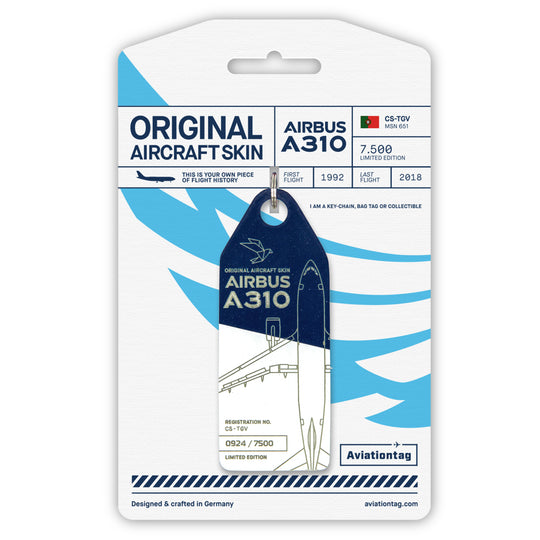Aviationtag Airbus A310 CS-TGV SATA Azores Airlines Edition Blue/White