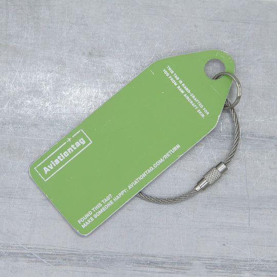 Aviationtag Boeing 727 Edition VP-CMO  Super 72 aircraft tag back side