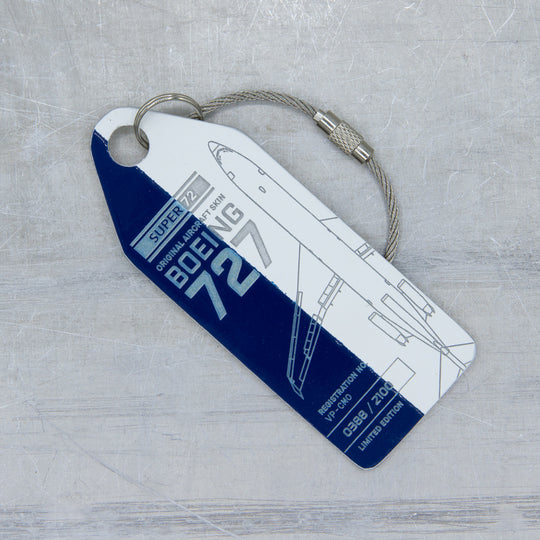 Aviationtag Boeing 727 Edition VP-CMO  Super 72 Bicolored aircraft tag