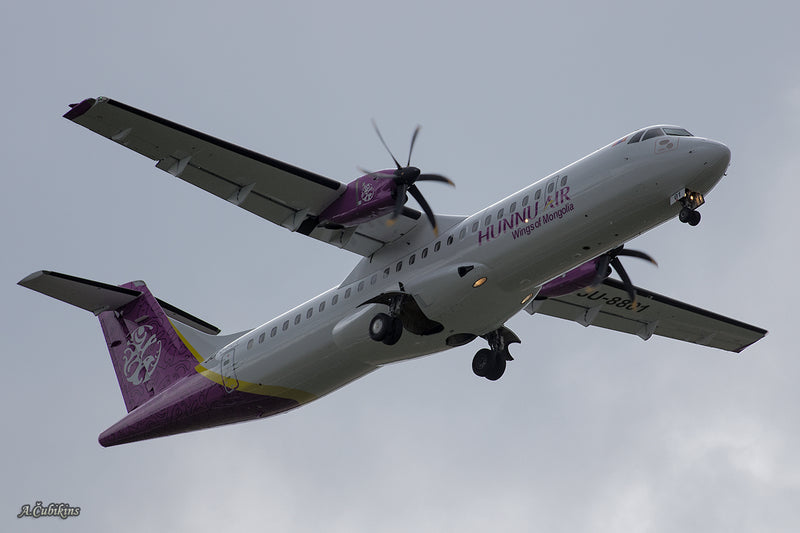 Aviationtag Blog: The Story of Hunnu Air ATR 72 2-JUCE Photo of ATR72 Up in the air