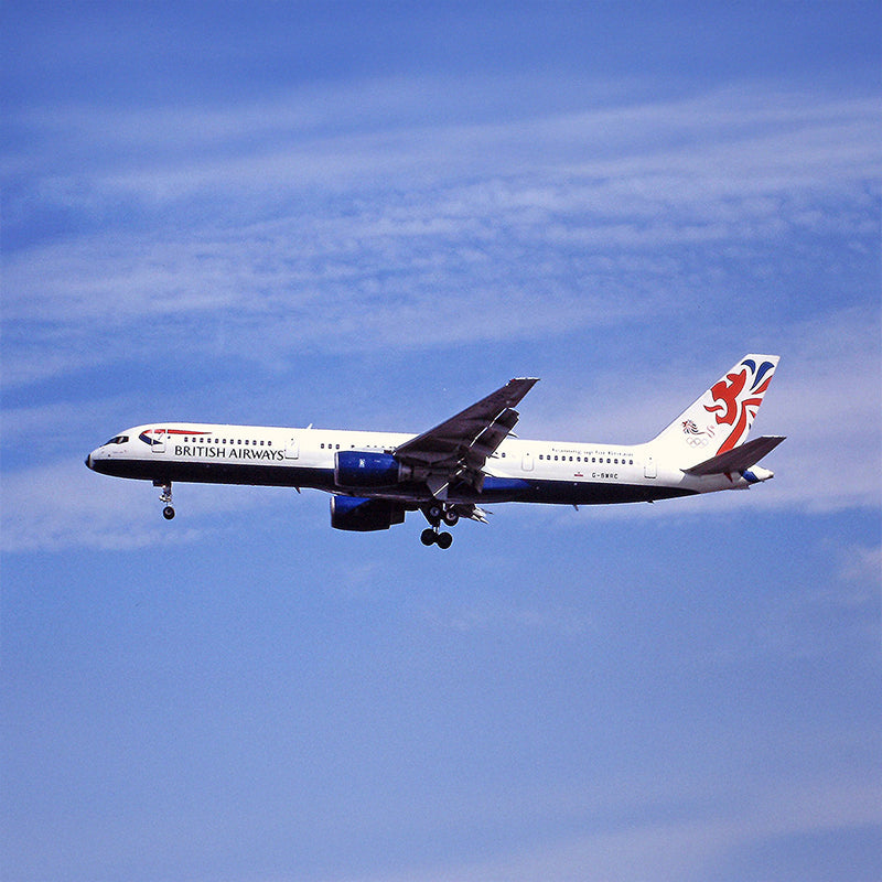 Aviationtag X DHL Express Boeing 757-200F Edition - a photo of aircraft in British Airways livery still