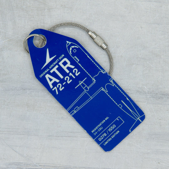 Aviationtag ATR 72 D4-CBU aircraft tag Edition TACV Cabo Verde Airlines - Dark blue