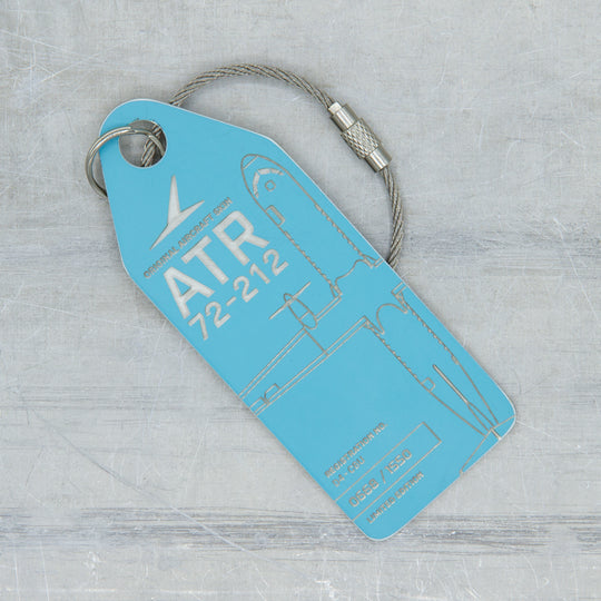 Aviationtag ATR 72 D4-CBU aircraft tag Edition TACV Cabo Verde Airlines - The light blue variation