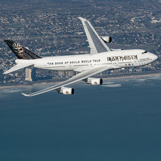 Aviationtag x Iron Maiden Ed Force One Edition Boeing 747 TF-AAK Aircraft Tag - EFO up in the air