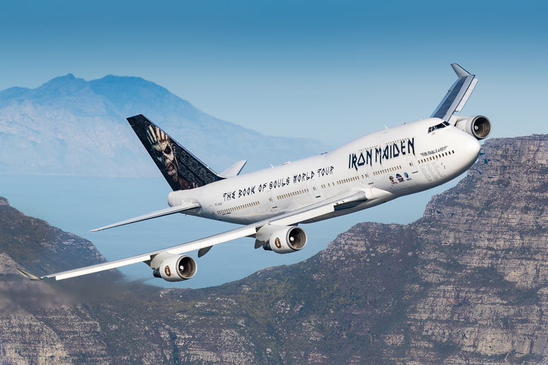 Aviationtag Ed Force One Edition - Boeing 747 Up in the Air. Foto (c) by Iron Maiden