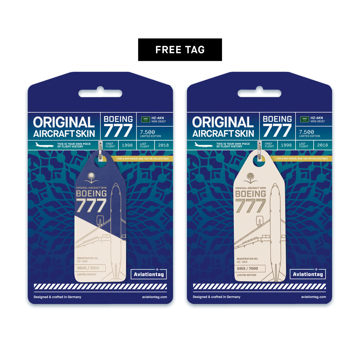 ハッチ Aviationtag HZ-AKN Edition: Collector's item of the Boeing 777-200ER