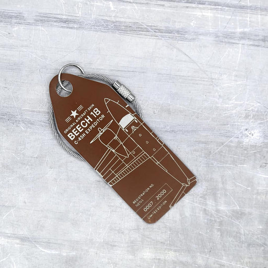 Beechcraft 18 C45H - N6NA - Aviationtag