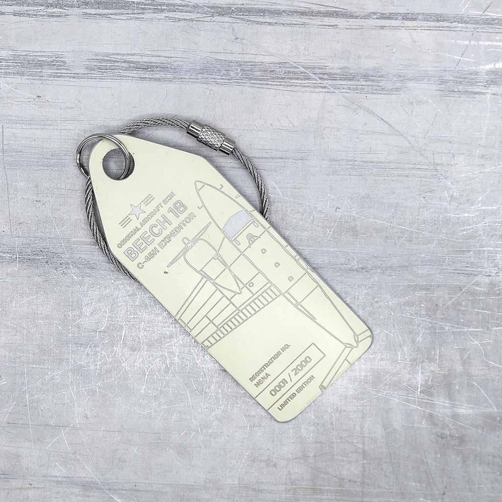 Beechcraft 18 C45H - N6NA - Aviationtag