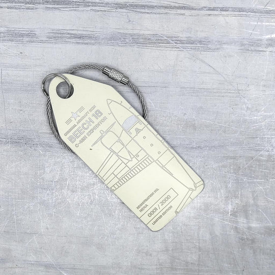 Beechcraft 18 C45H - N6NA - Aviationtag