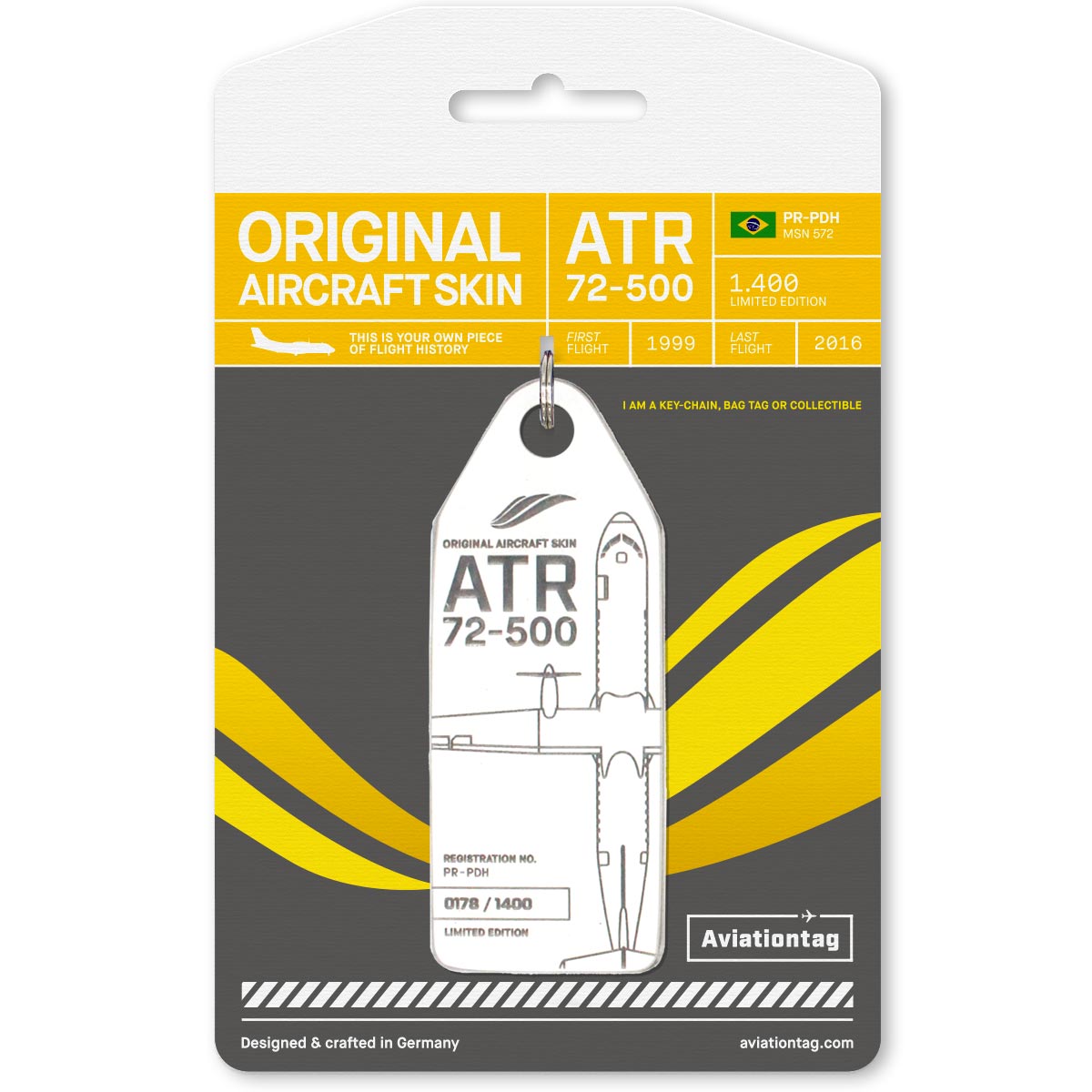 カーボベルデ航空 Aviationtag ATR72 ぶ厚い コンビ色 カーボベルデ航空 Aviationtag ATR72 ぶ厚い コンビ色