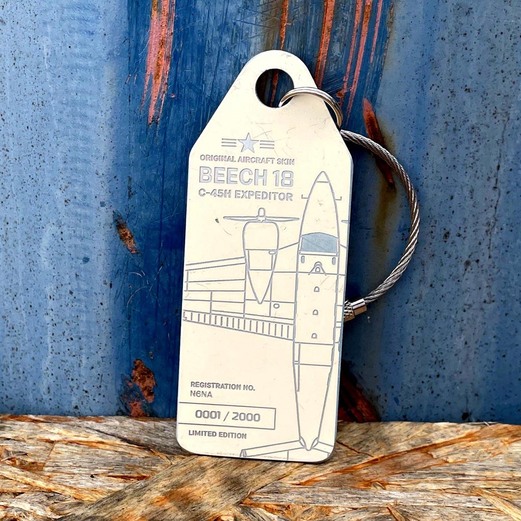 Beechcraft 18 C45H - N6NA - Aviationtag