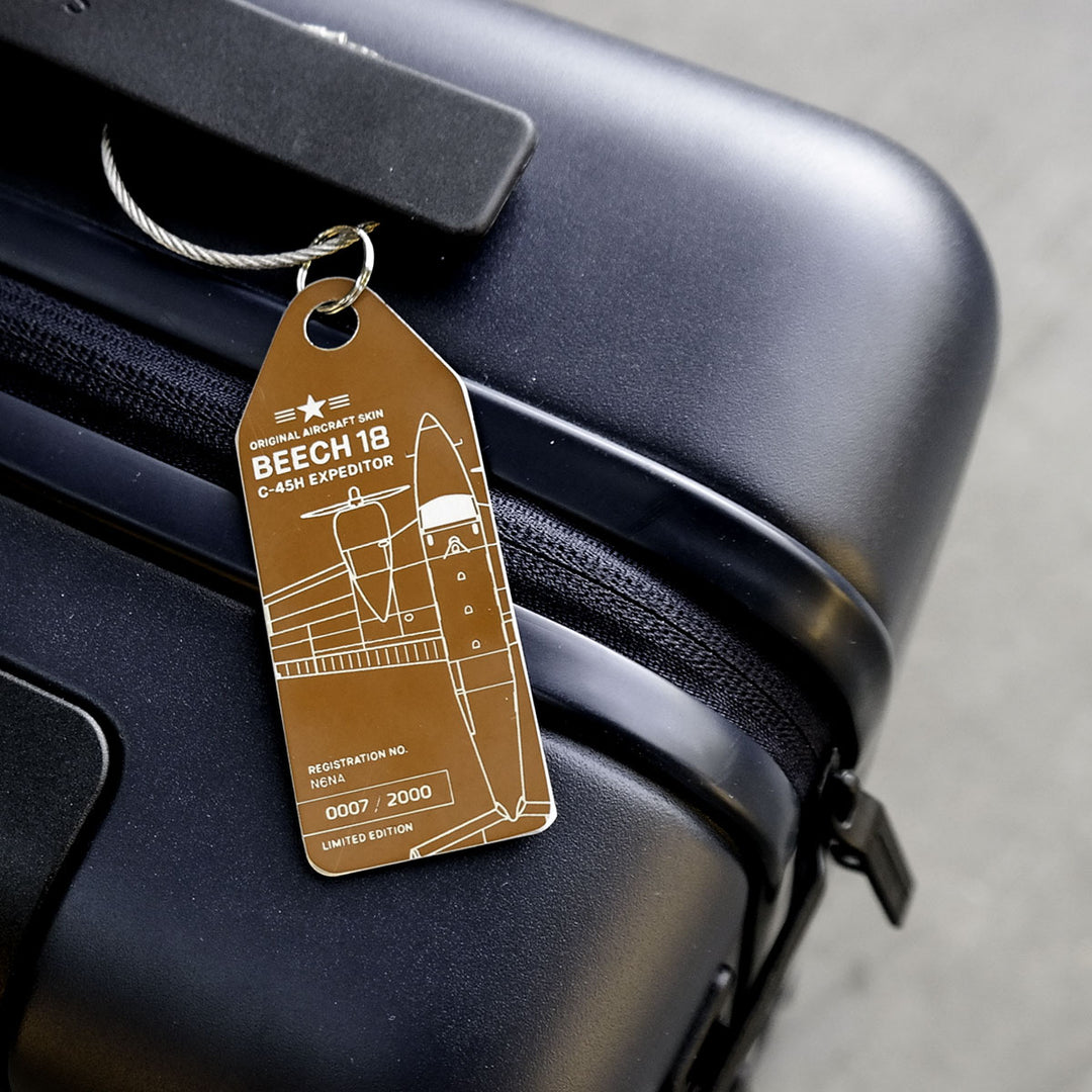 Beechcraft 18 C45H - N6NA - Aviationtag