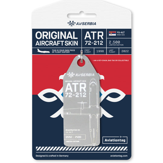 Air Serbia Edition ATR 72 YU-ALT - Aviationtag