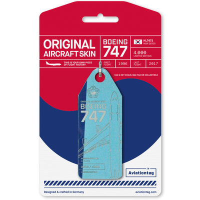 Aviationtag Boeing 747 HL7473 Edition