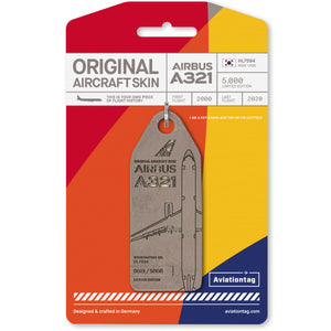 Aviationtag Airbus A321 Asiana HL7594 Edition Stonelake