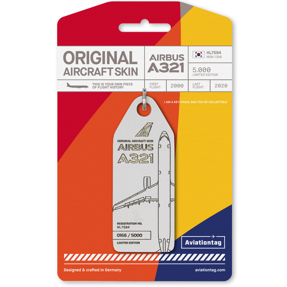 Aviationtag Airbus A321 Asiana HL7594 Edition