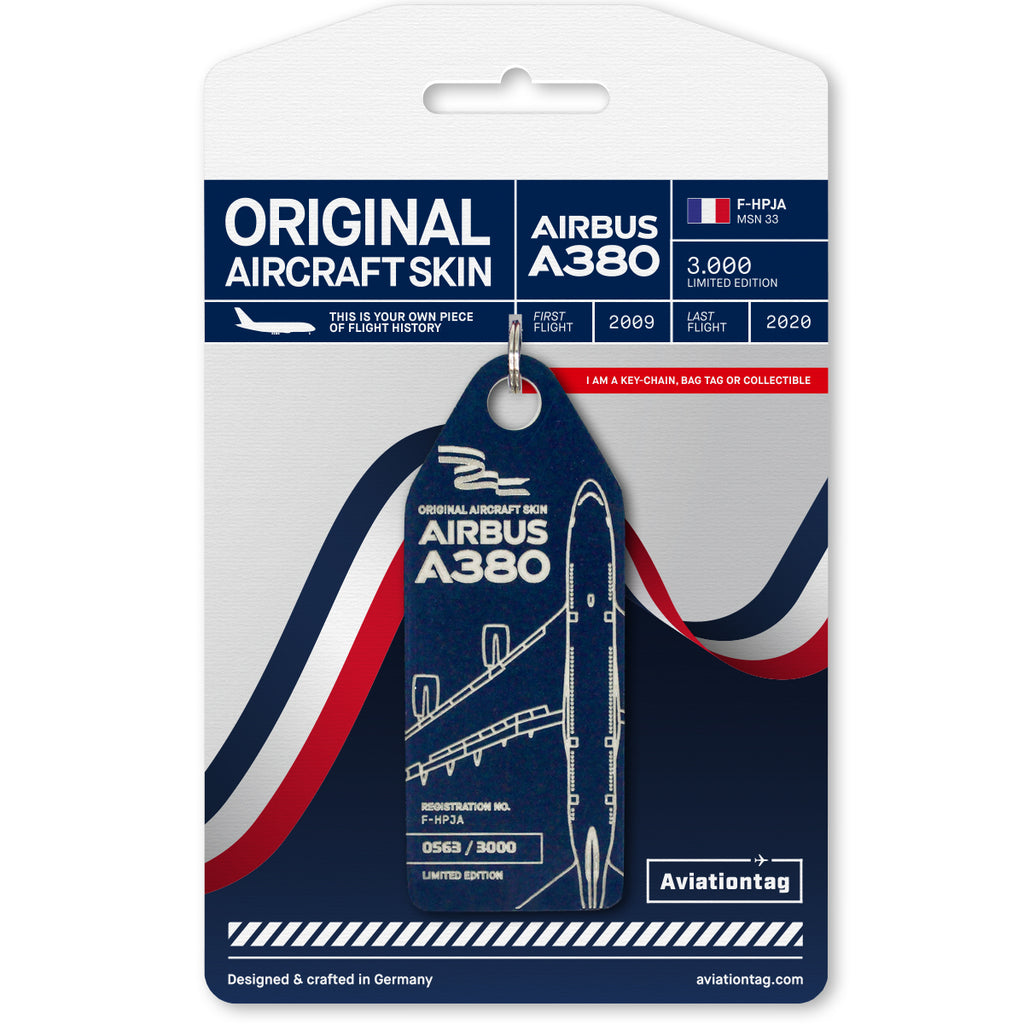 AF Air france Aviationtag A380 コンビ色 AF Air france Aviationtag A380 コンビ色 Aviationtag A380 Bi