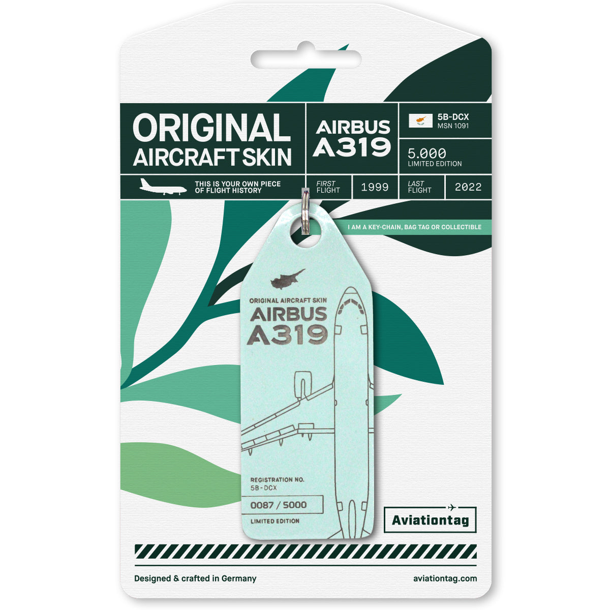 Aviationtag Airbus A319 – 5B-DCX Edition - ex-Cyprus Airways