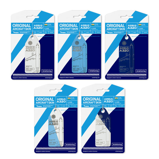 Aviationtag Airbus A320 VT-IDV Edition Collector Set