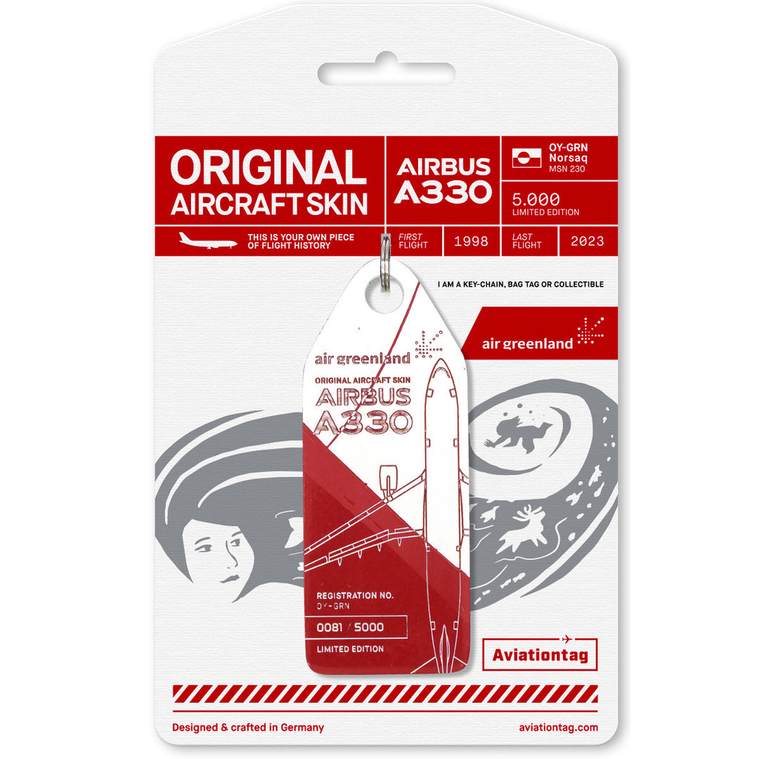 Aviationtag X Air Greenland Norsaq Airbus A330 OY-GRN Edition - Aviationtag