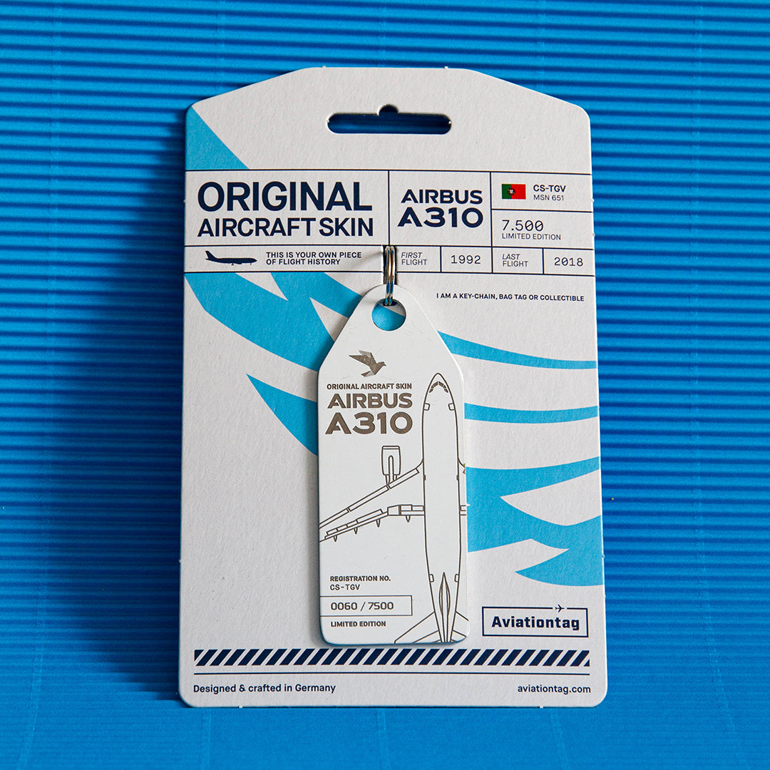 SATA航空 Aviationtag A310-300 CS-TGV Aviationtag CS-TGV – Last Airbus A310 in European Service