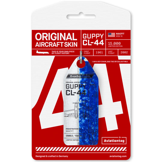 Aviationtag Conroy Skymonster Edition Two Toned Aircraft Tag White / Blue