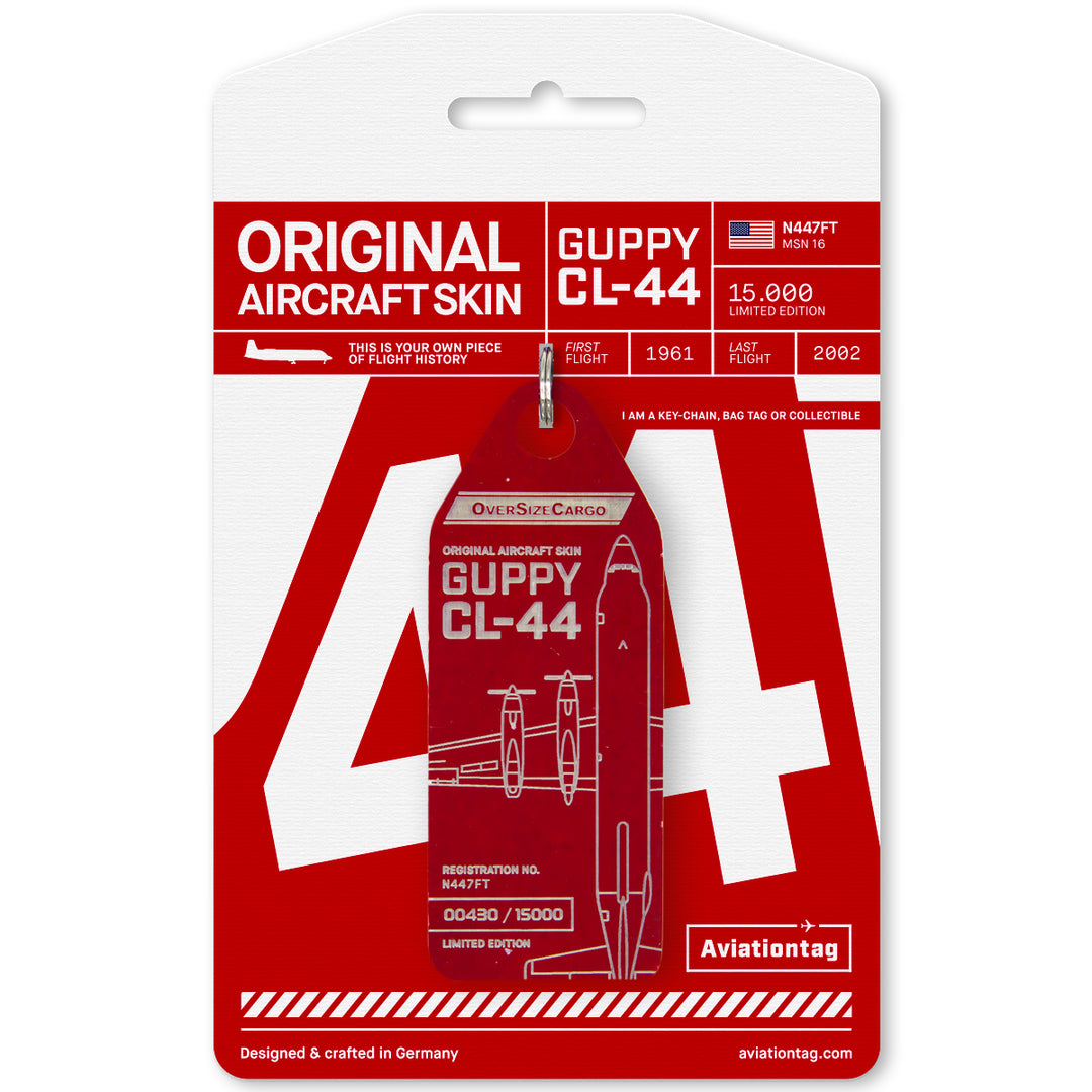 Conroy Skymonster Aviationtag Edition Guppy CL-44 Red Aircraft Tag Other Variant