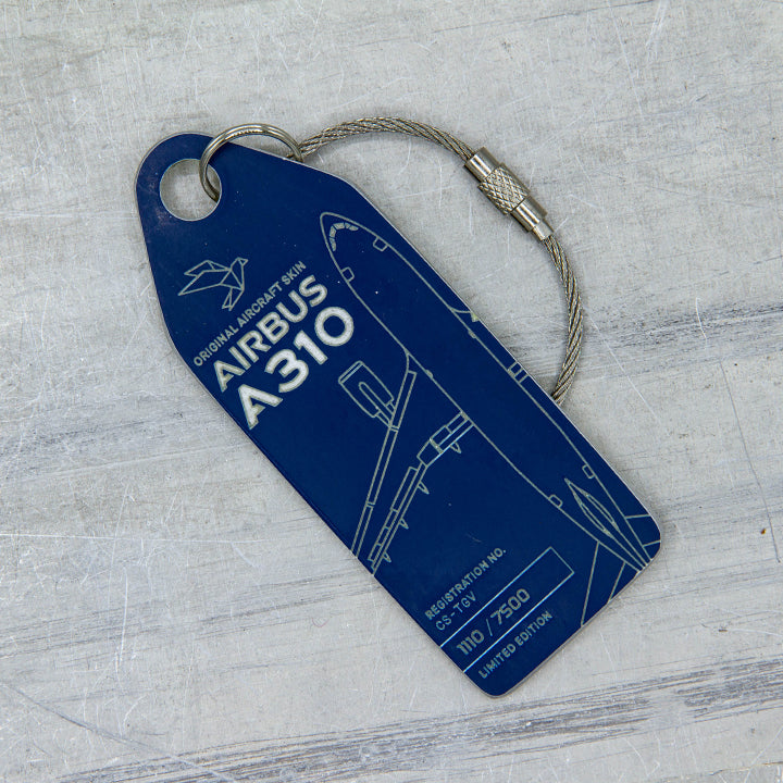 Aviationtag from Airbus A310 CS-TGV – Last A310 in Europe
