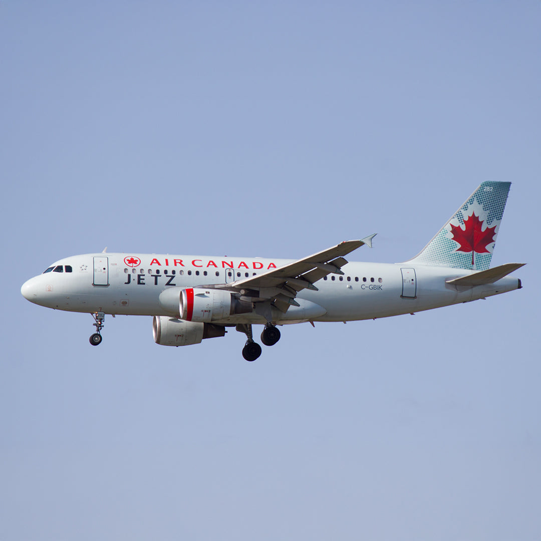 Aviationtag Airbus A319 C-GBIK Edition ex AIr Canada & Jetz aircraft up in the air in the old Air Canada livery 