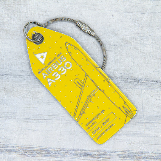 Aviationtag Airbus A330 D-AXGA Cuba Aircraft Tag Edition Yellow Plane Tag Only