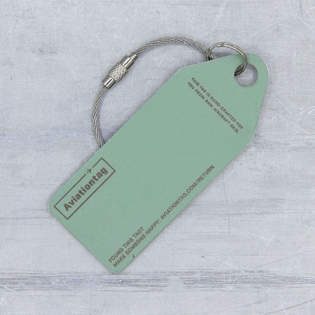 South African Airways Airbus A330 ZS-SKV Aviationtag Edition aircraft tag backside close up