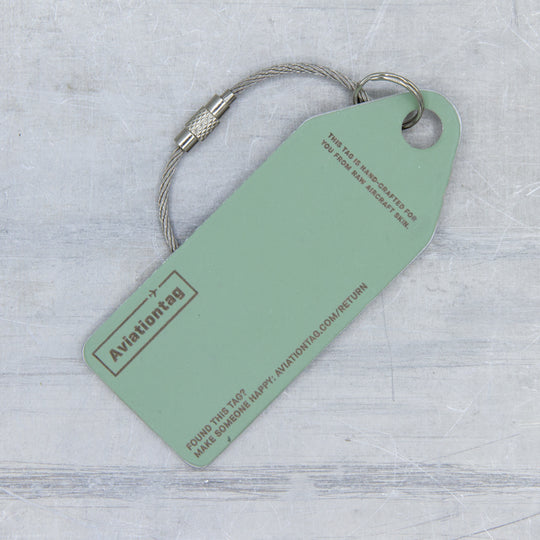 South African Airways Airbus A330 ZS-SKV Aviationtag Edition aircraft tag backside close up