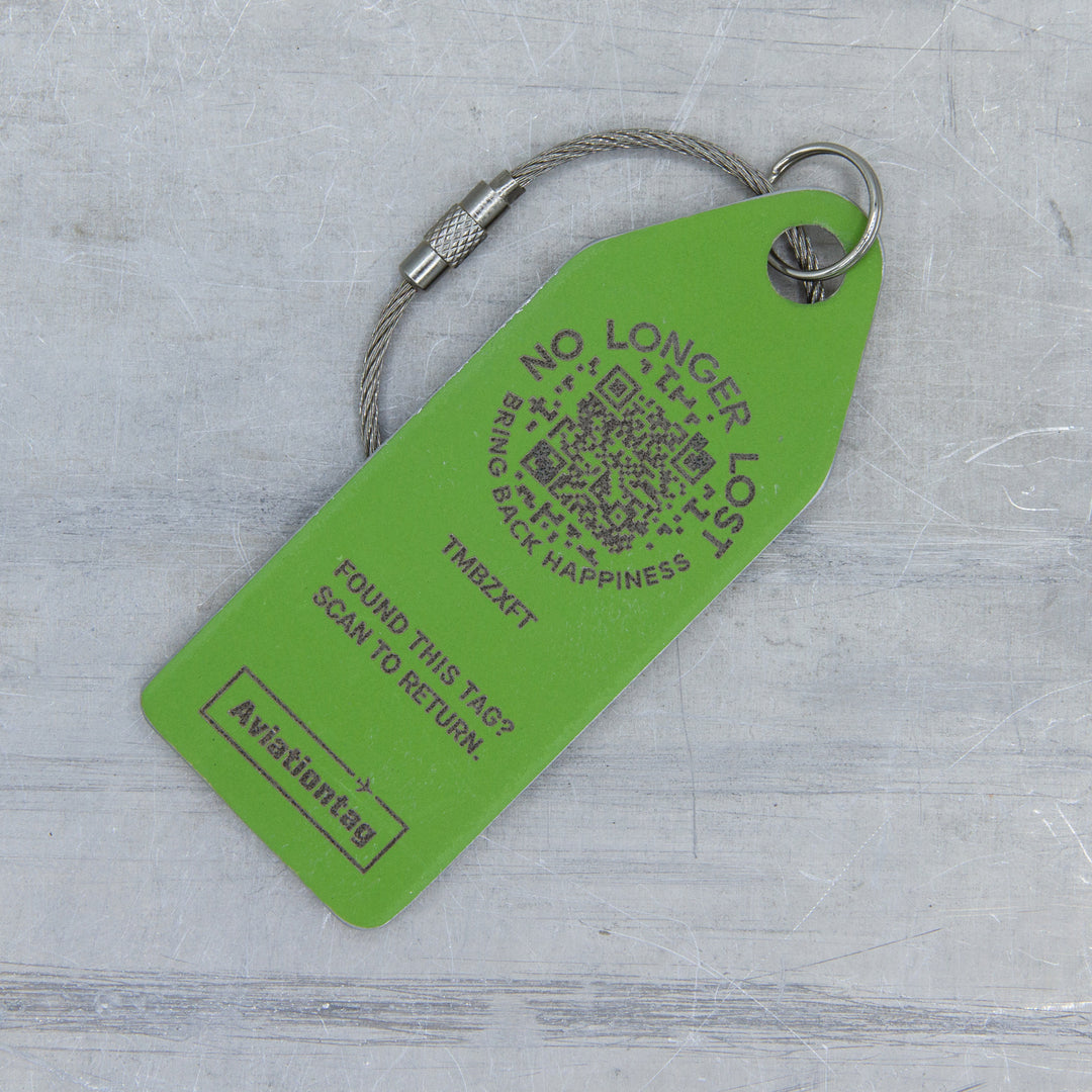 Aviationtag x NoLongerLost Lufthansa Airbus A380 Edition D-AIMI with QR Code