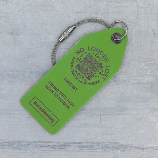 Aviationtag x NoLongerLost Lufthansa Airbus A380 Edition D-AIMI with QR Code