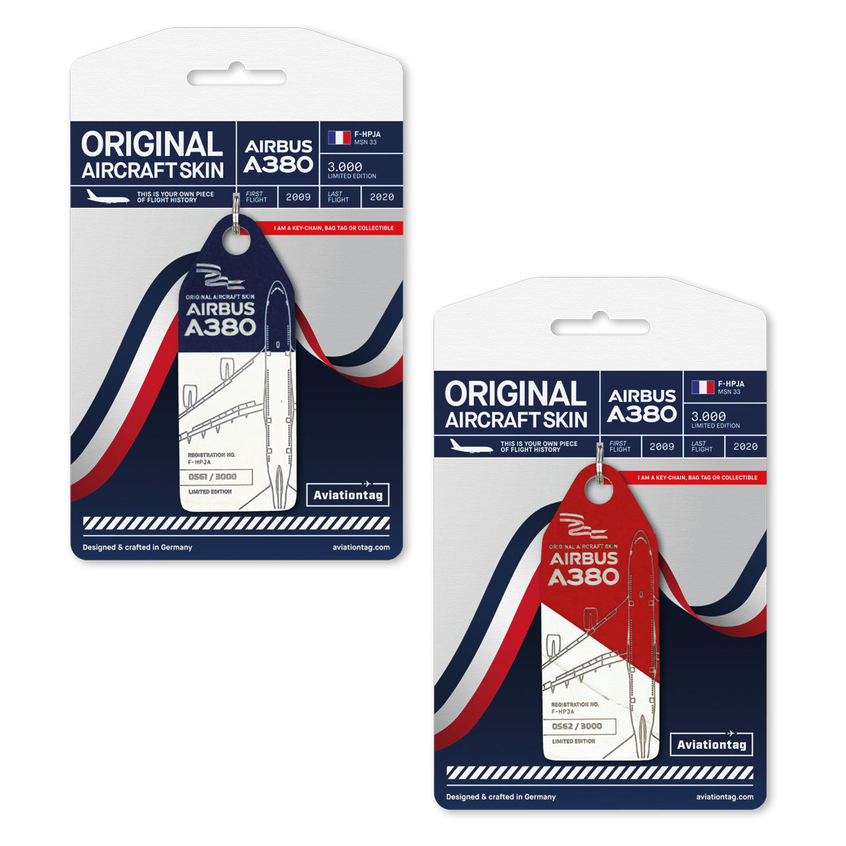 Aviationtag Airbus A380 Collection - Original Aircraft Material