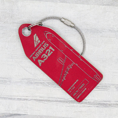 Aviationtag Airbus A321 Asiana HL7594 Edition Ruby red