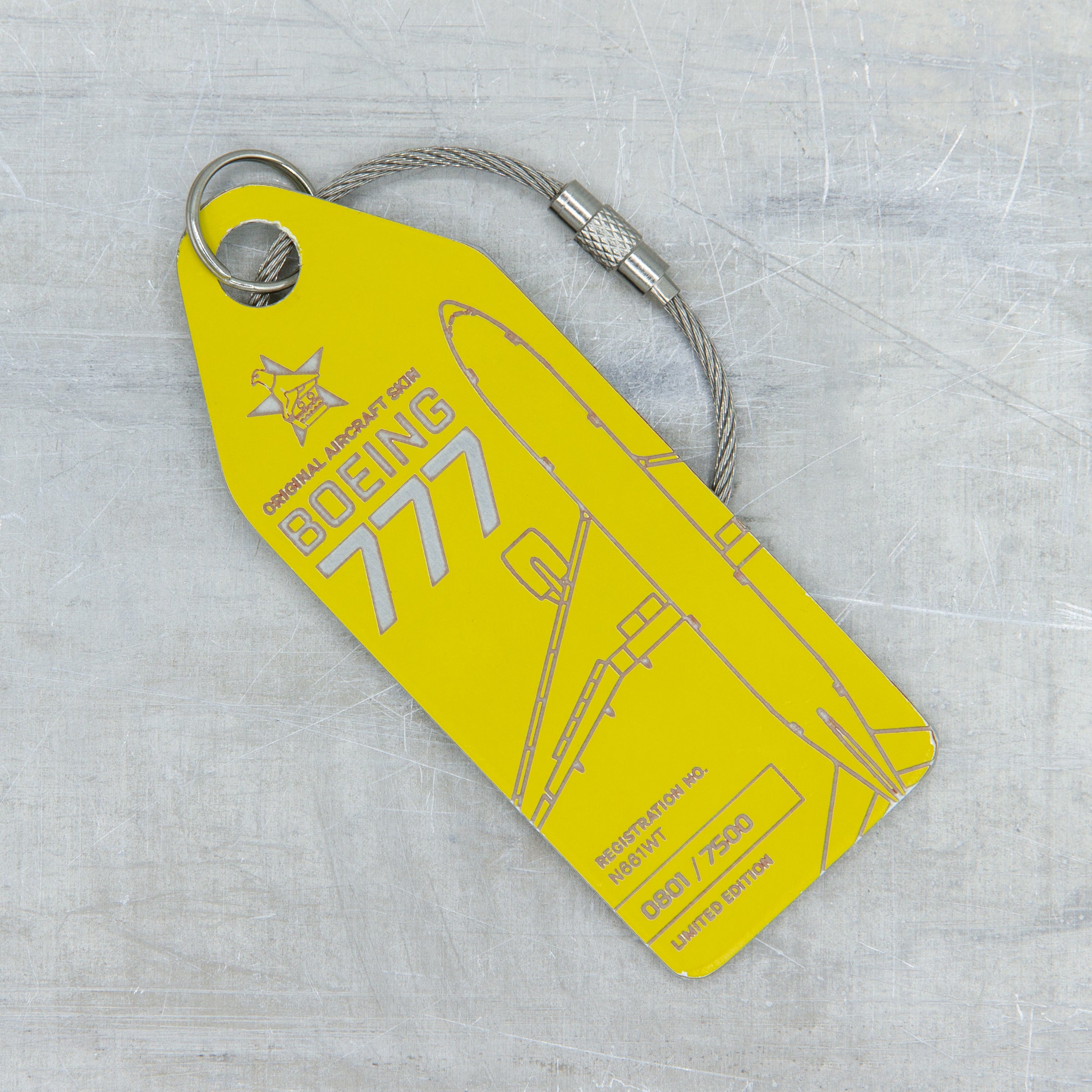 Aviationtag Luggage and Keychain: Boeing 777 from Air Zimbabwe