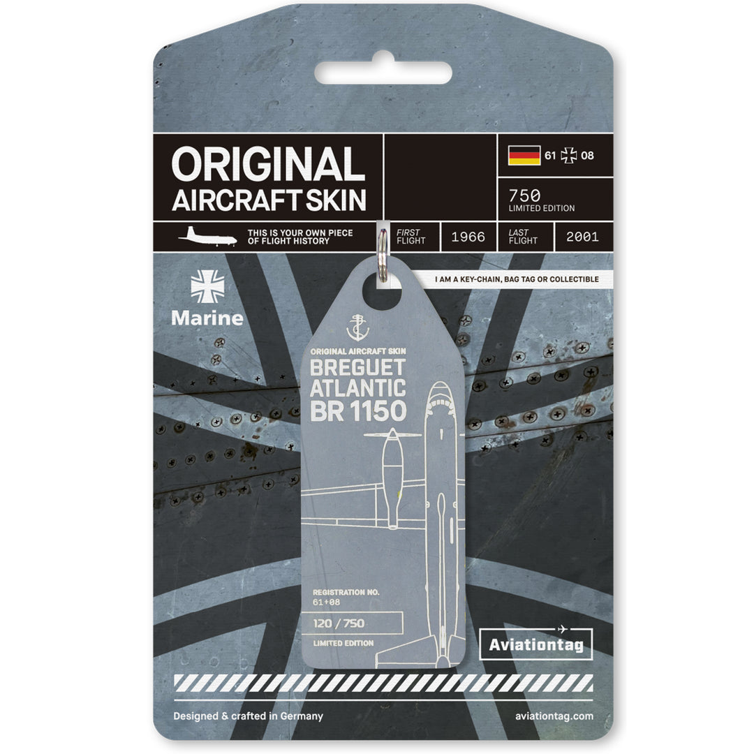Aviationtag Breguet Atlantic BR1150 - Marine 61+08 Grey