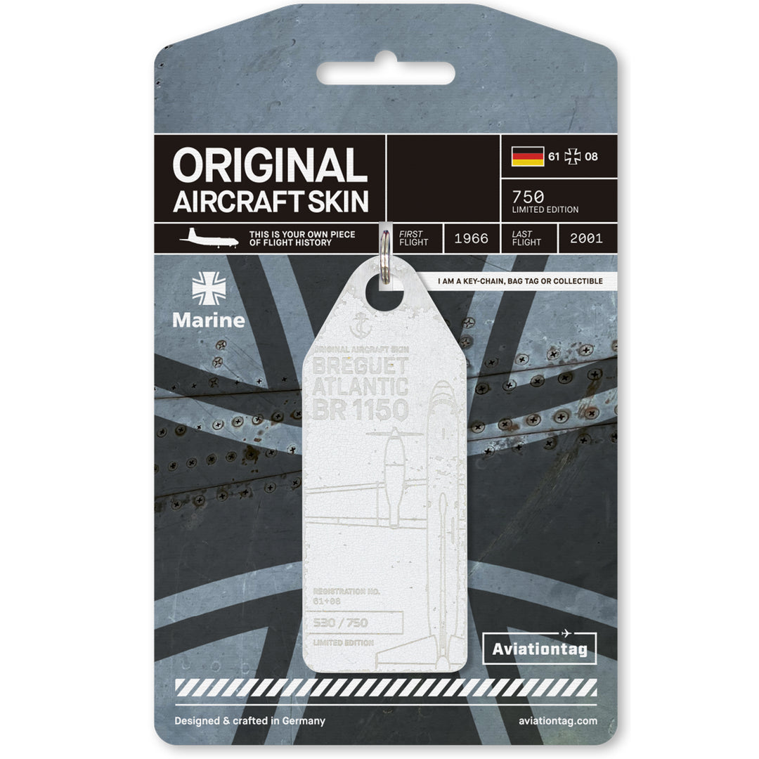 Aviationtag Breguet Atlantic BR1150 - Marine 61+08 Weiß