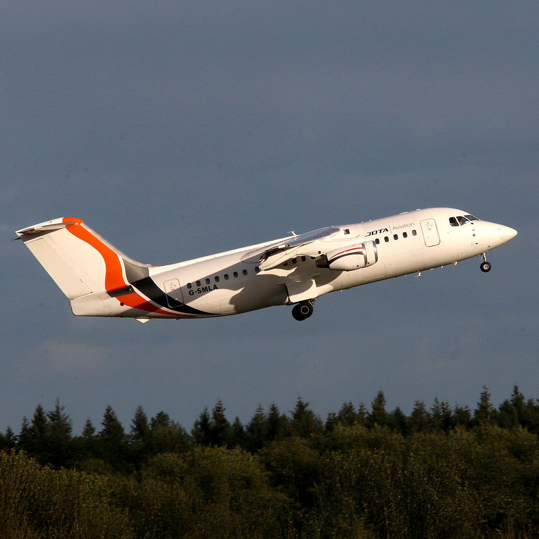 Aviationtag Exclusive: Jota BAe 146 G-SMLA with Motorsport DNA