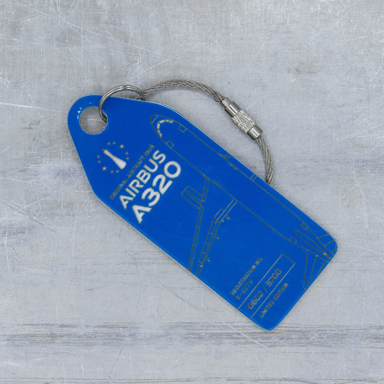 Aviationtag B-6279 Airbus A320 Edition China Southern Airlines aircraft tag light blue close up
