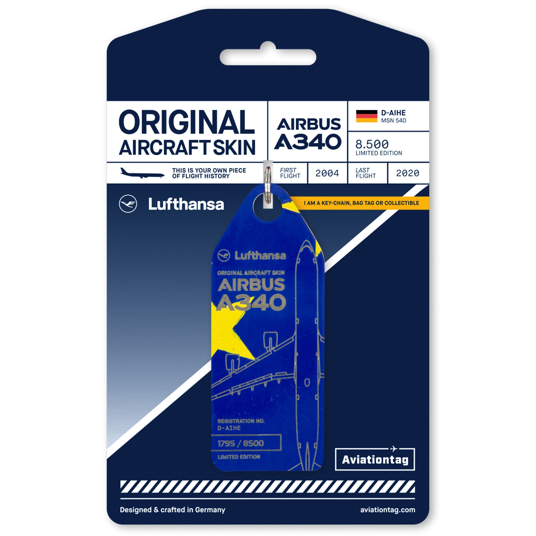 Aviationtag x Lufthansa Upcycling Edition: Airbus A340-600 D-AIHE