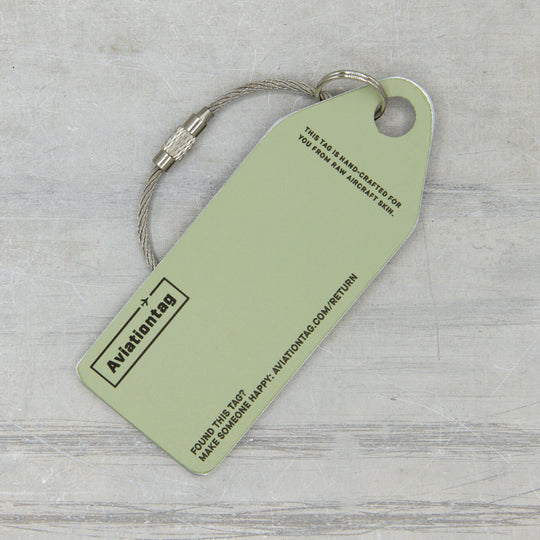 Aviationtag x Lufthansa Airbus A340-600 D-AIHE Leverkusen Aircraft Tag Edition Backside Close Up