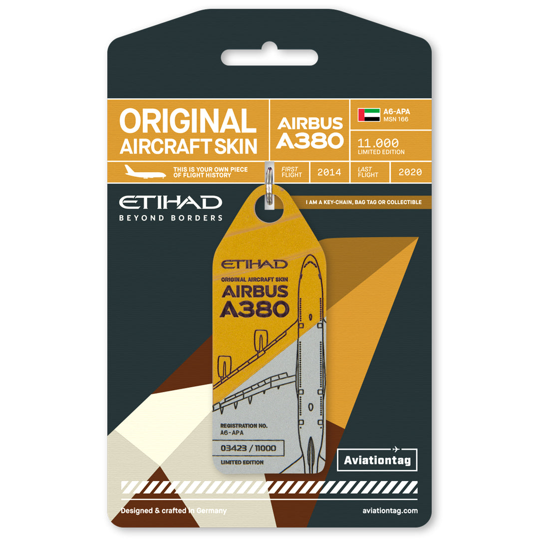Etihad Airbus A380 - A6-APA Glare Random