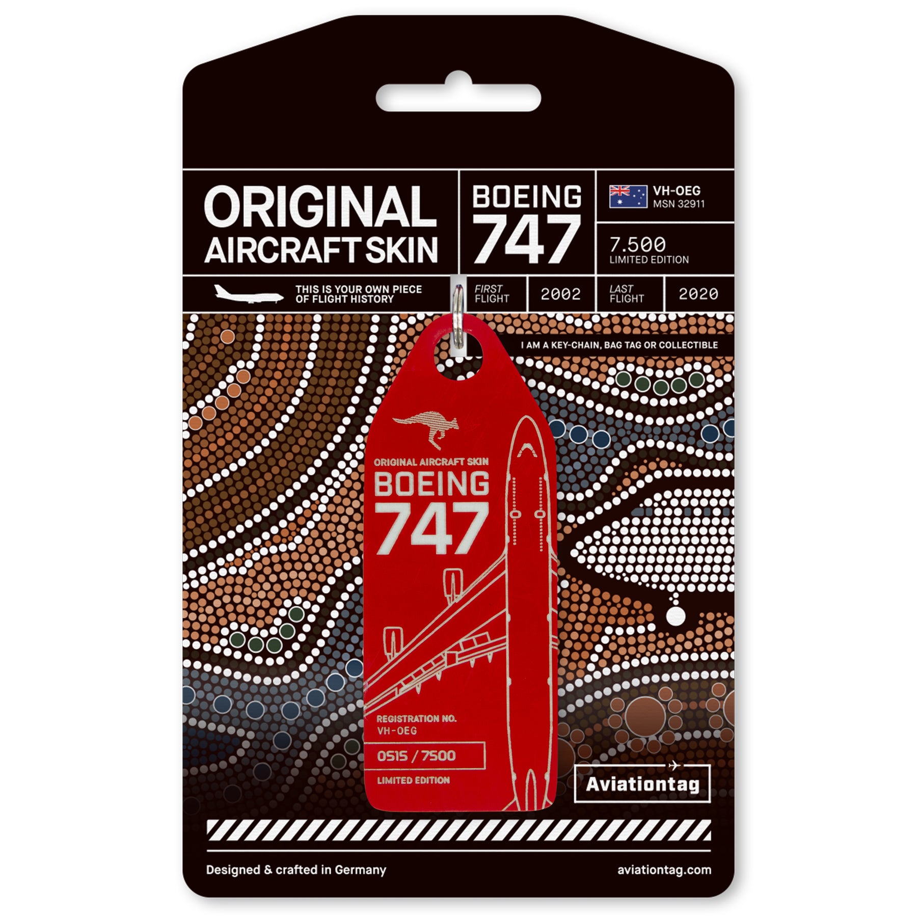 Australian Aviation Icon: Boeing 747-400ER VH-OEG as Aviationtag