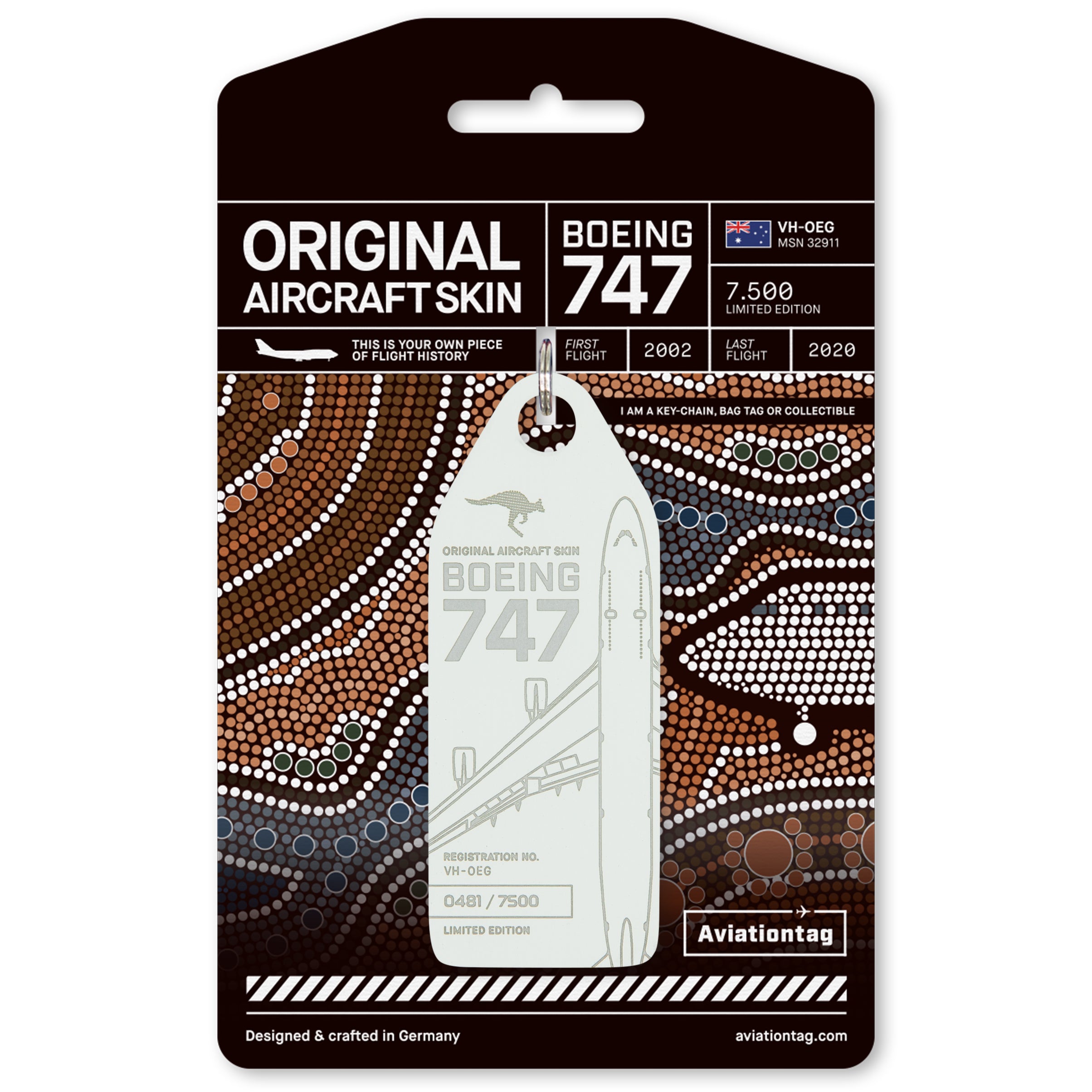 コルセール航空 Aviationtag B747 ネイビー色 - メルカリ