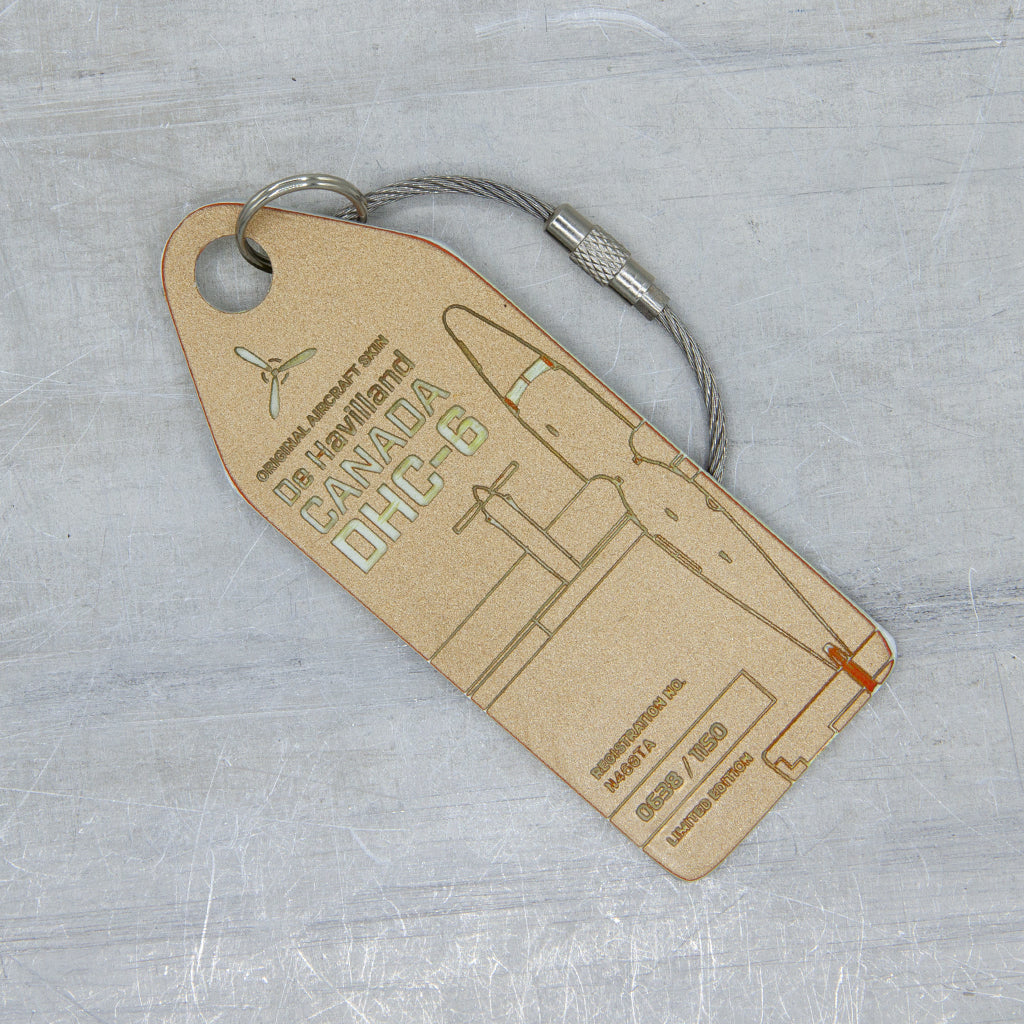 Aviationtag Twin Otter N460TA エディション Upcycled Aircraft Tag – DHC-6 Twin Otter Edition by Aviationtag