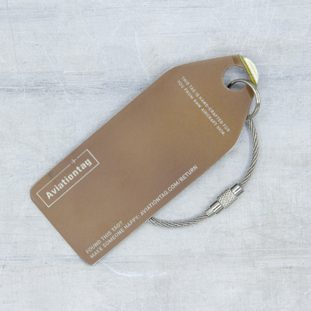 Aviationtag Boeing 737-200 Republique du Niger Aircraft Tag Edition - Backside of the Aviationtag