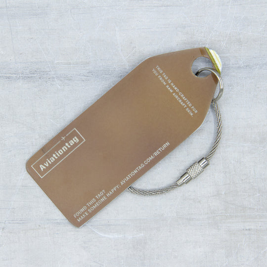 Aviationtag Boeing 737-200 Republique du Niger Aircraft Tag Edition - Backside of the Aviationtag