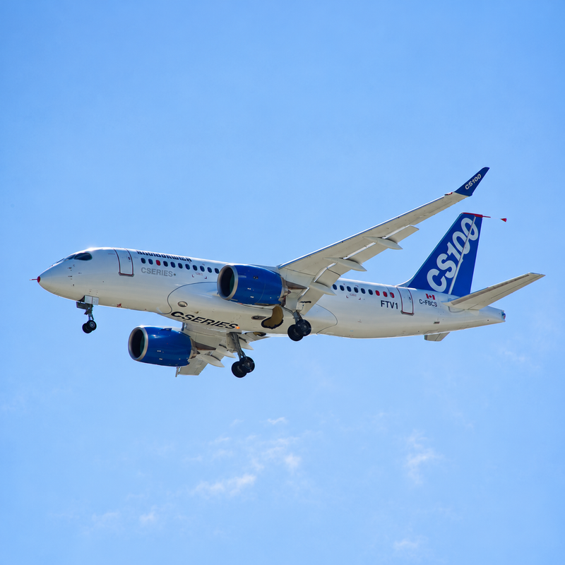 Test Flight CS100 Bombardier